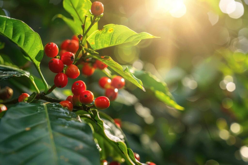 Darstellung von Guarana-Früchten oder -Samen, bekannt für ihren natürlichen Energiegehalt.